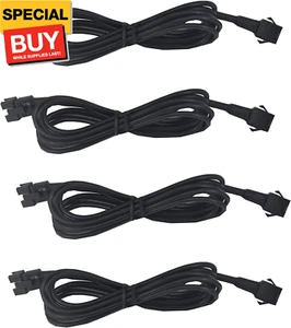 4Pcs 60In/150Cm RGB LED Rock Motorcycle Light Extension Cable Wire Cord Set Neon - Picture 1 of 5