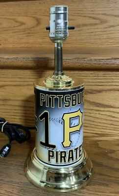 Pittsburgh Pirates 16" Metal Desk Table Lamp Baseball MLB Rico Inc. *Works* EUC! - Image 1 of 4