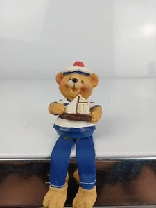Resin Regal sitzend Maritim Bär Figur Matrose Vintage - Bild 1 von 5