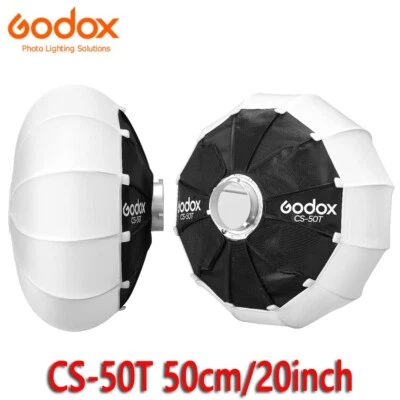 Godox CS-50T 50cm/20inch Lantern Softbox Light Modifier Bowens Mount Soft Boxes - Image 1 of 4