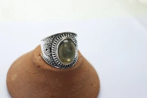 Natural Labradorite Ring,925 Sterling Silver,Handmade Ring,Gift,All Sizes 3 to14 - Picture 1 of 8