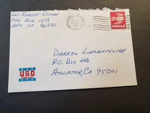 APO 96330 U-TAPAO Airfield, THAILANDIA 1975 Air Force Cover USO Soldier's Mail - Foto 1 di 2