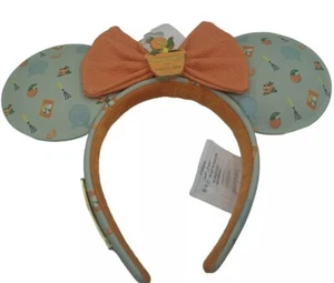 Diadema Loungefly 2024 Disney Parks Epcot Flor Jardín Pájaro Naranja Oreja Minnie - Imagen 1 de 8