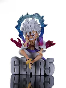 Anime One Piece Monkey D Luffy Nika Gear 5th Sit Lindo 8 cm Estatua GK Figura Juguete - Imagen 1 de 14