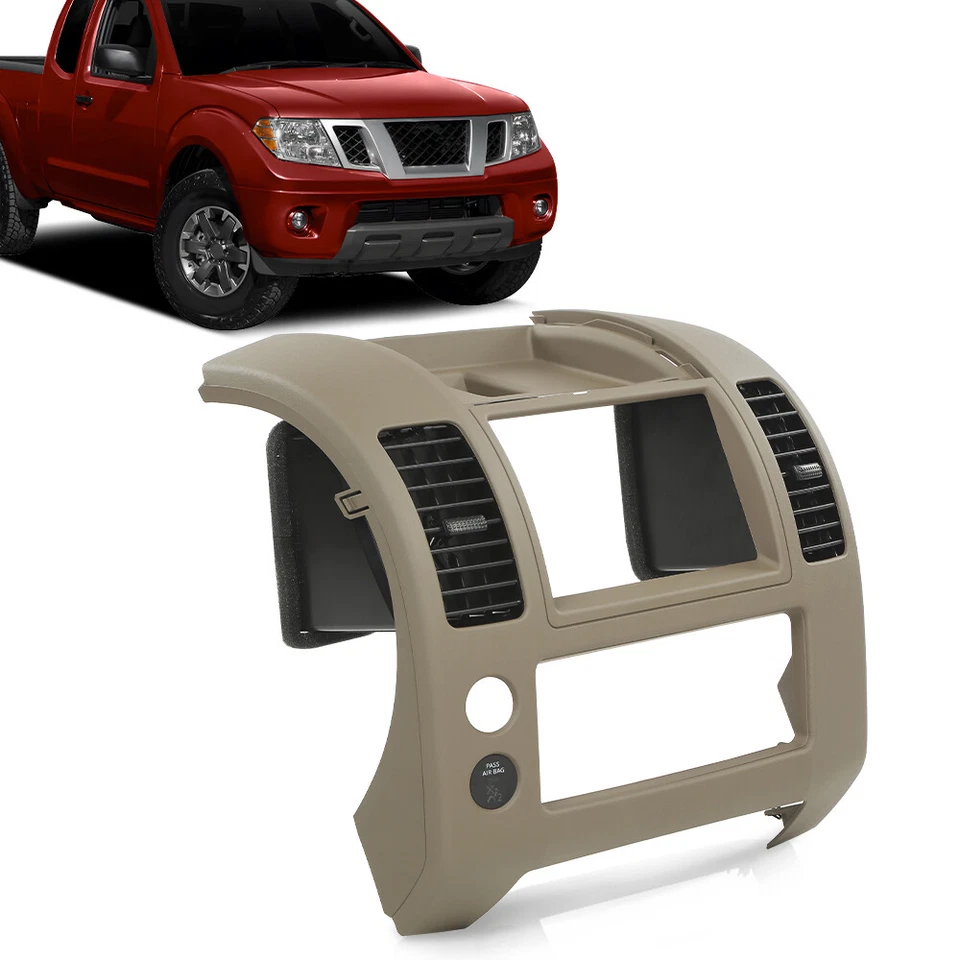 Center Dash Console Instrument Panel Bezel Beige Fit For 05-20 Nissan Frontier Foto 1 de 4
