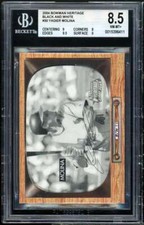 Yadier Molina Rookie 2004 Bowman Heritage Black And White #30 BS 8.5 (9 8 9.5 9)