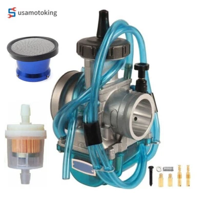 Carburetor w/ Air Filter Fit For Kawasaki KX125 KX250 KX300 KX400 KX420 KX450 US - Image 1 of 4