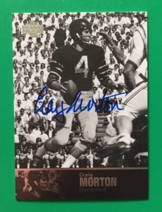 CRAIG MORTON (CAL) 2011 UD COLLEGE FOOTBALL LEGENDS AUTOGRAPH HARD SIGNED