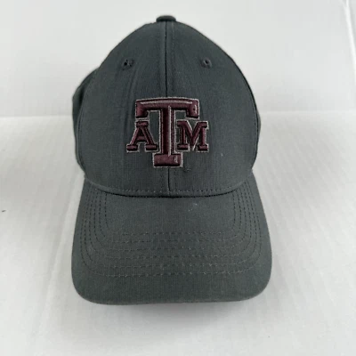 Gorra A&M University Juvenil 6 1/2 a 6 7/8 Gris Liso Logo Hechizo Ajustable Foto 1 de 4