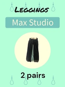 Leggings max studio x2 talla mediana NUEVOS CON ETIQUETAS AZ-651080 - Imagen 1 de 6