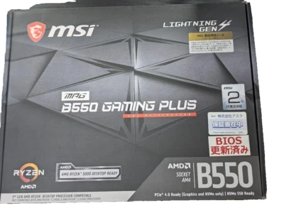 MSI B550 MPG GAMING PLUS Socket AM4 AMD B550 ATX DDR4 Motherboard DDR4 Nuevo - Imagen 1 de 4