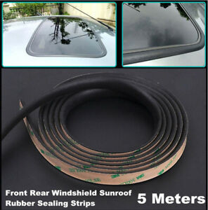5m Car Sunroof Front & rear windshield Rubber Seal Strip Waterproof Accessories