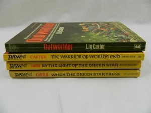 Lot Of 4 - Lin Carter - Science Fiction - Paperback Books - Foto 1 di 10