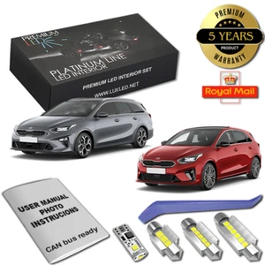 KIA CEED LED Interior Premium Kit 8 SMD Bulbs White Error Free PROCEED CD 2018+ - Picture 1 of 10