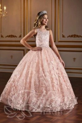 Tiffany Princess 13578 Pink Stunning Girls Pageant Gown Dress sz 4 NWT AUTHENTIC - Image 1 of 3