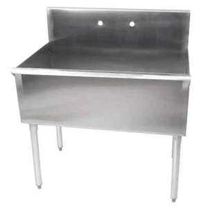 36" x 21" x 14" Stainless Steel Commercial Utility Prep 1 Sink Compartment Bowl - Picture 1 of 7