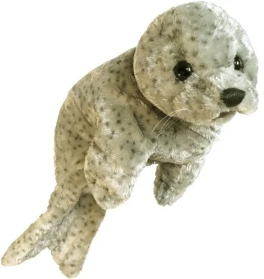 Folkmanis Harbor Seal Hand Puppet, Brown, Cream, Black - Image 1 of 4