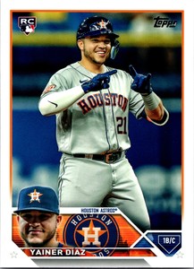 2023 Topps #635 Yainer Díaz NM