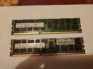 2 X SAMSUNG 8GB 2Rx4 PC3-12800R M393B1K70DH0-CK0 ECC RAM SERVER MEMORY #B - Picture 1 of 4