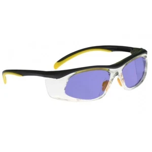 Poly Sodium Flare Glass Working Glasses in Yellow/Black Safety Frame - 50-19-142 - Picture 1 of 1