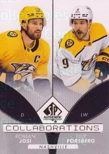 2022-23 SP Authentic Collaborations #20 Roman Josi, Filip Forsberg - Picture 1 of 1
