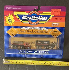 1989 MICRO MACHINES SEMI TRUCK #4 HEAVY WORKERS NEW SEALED FREE S&H (AA) M3