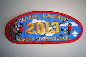 OA GARDEN STATE COUNCIL SHOULDER PATCH JSP ZIPLINE 2013 JAMBOREE DELEGATE FLAP - Imagen 1 de 1