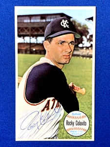 ROCKY COLAVITO SIGNED 1964 TOPPS GIANTS #9 KS CITY A's HIT 4 HRs IN 1 GAME PSA - Picture 1 of 4
