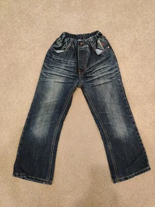 Girl's Jeans from Hong Kong, Unique, Cool Patterns, Stretchy Waist, Size 5-6 - Picture 1 of 6