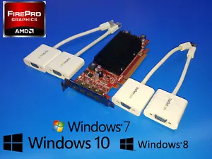 HP Compaq SFF dc7100 dc7600 dc7700 dc7800 dc7900 Quad 4 Monitor VGA Video Card - Picture 1 of 2