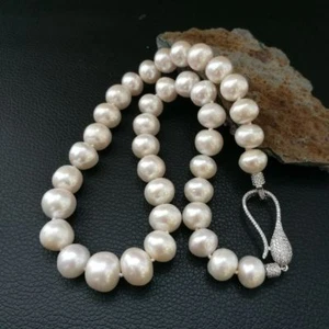 19" White Keshi Pearl Necklace - Picture 1 of 6