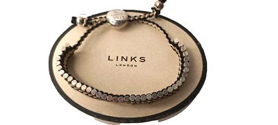 LINKS OF LONDON INFINITE LOVE SILVER HALLMARKED FRIENDSHIP BRACELET/BANGLE BOXED - Image 1 of 4