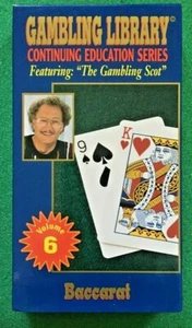 GAMBLING LIBRARY - BACCARAT FEATURING THE GAMBLING SCOT VHS + FREE DVD - Bild 1 von 2