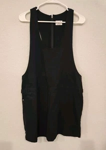 Hurley Denim Sleeveless Dress Racer Back Black Size Womens Large - Picture 1 of 10