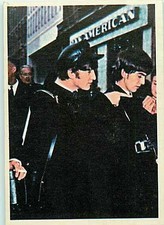 Topps Card Beatles Beatle Diary #15 A - John, Paul, George, Ringo Ink on Back