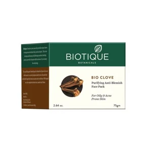 Biotique Bio Clove Purifying Anti Blemish Face Pack For Oily Skin Types 75gm - Picture 1 of 8