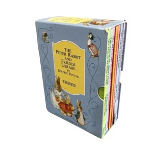 Vintage The Peter Rabbit & Friends Library Beatrix Potter 7 Book Set w/ Slipcase - Picture 1 of 7
