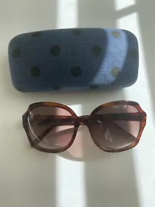 Madewell Women’s Oversized Tortoise Brown Sunglasses With A Case - Picture 1 of 10
