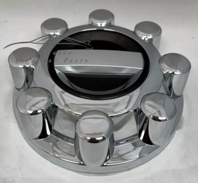2017-2022 Para Ford F-250 F-350 Super Duty tampa de cubo de roda central cromada preta - Imagem 1 de 4