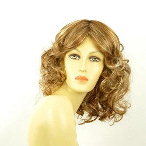 Perruque femme mi-longue blond foncé méché blond clair WHITNEY F27613 - Imagen 1 de 8