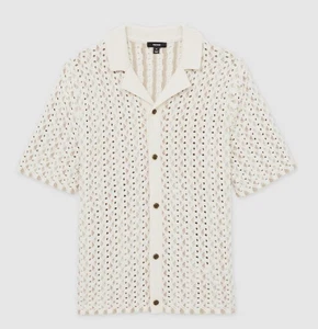 Camisa Reiss Ruleta Texturizada Tejido Cuello Cubano Natural Para Hombre Talla XL - Imagen 1 de 8