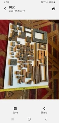 ANTIQUE / VINTAGE PRINTING BLOCKS STAMPS - Image 1 of 4