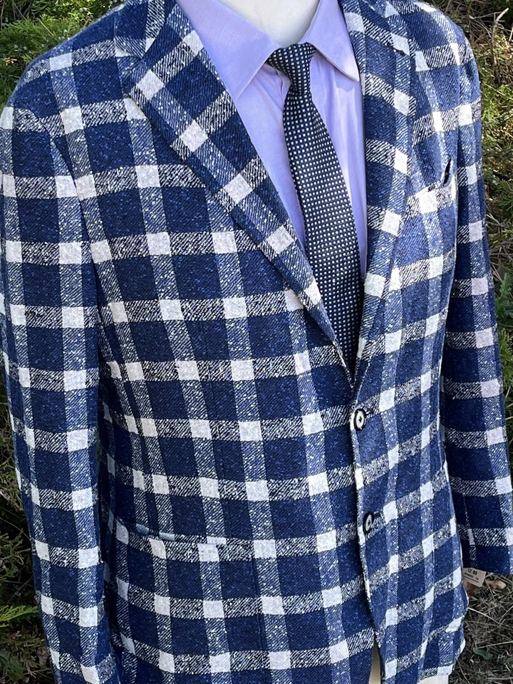 Blazer Abrigo Deportivo 42R Tagliatore Italia Para Hombres 2 Bttn Azul Audaz Azul Marino Italia 52R Foto 1 de 4