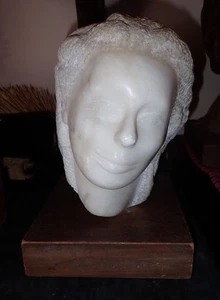 Early 20th Century Marble Bust Signed Ruth 12” Tall - Picture 1 of 6