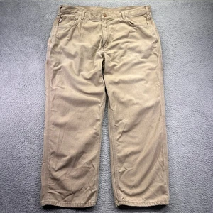 Carhartt FR Pants Mens 40x30 Tan Beige Flame Resistant Cargo Workwear Relaxed - Picture 1 of 14
