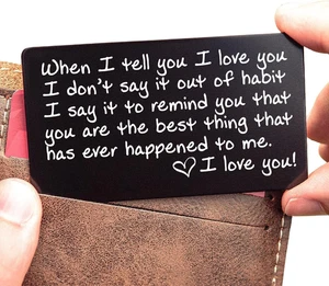 Carta I Love You per Portafoglio - Regalo Sorpresa per Lui o Lei - Votato Miglior Regalo Amore - Foto 1 di 12