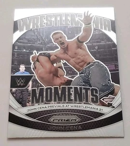 2024 Panini Prizm WWE John Cena #39 Wrestlemania Moments Wrestling Trading Card# - Foto 1 di 11