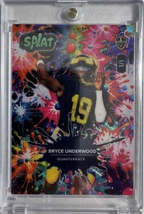 Bryce Underwood-QB-1TC-Volverines•2025 Wild Card Splat•Tie Dye Color-One of One - Bild 1 von 4