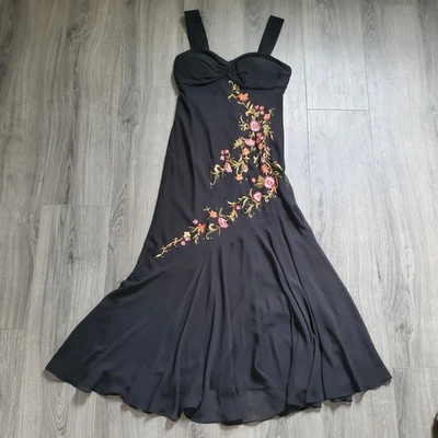 Maxi Vestido Formal Y2K Whimsigoth Hada Para Mujer 6 Floral Bordado Elegante Foto 1 de 4
