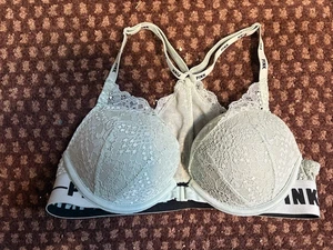 Reggiseno ROSA Victoria Secret Date LCE TG 32B PSH-Up Pigeonnant Rendez Vous LGT VERDE - Foto 1 di 9